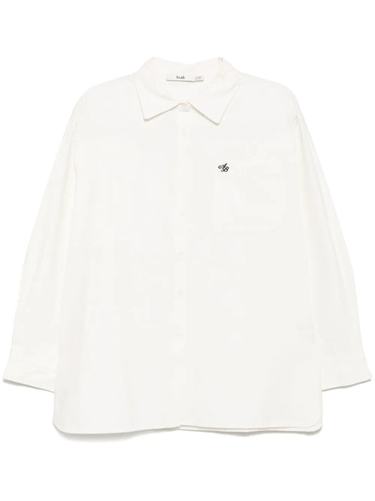 Logo-Embroidered Long-Sleeves Shirt