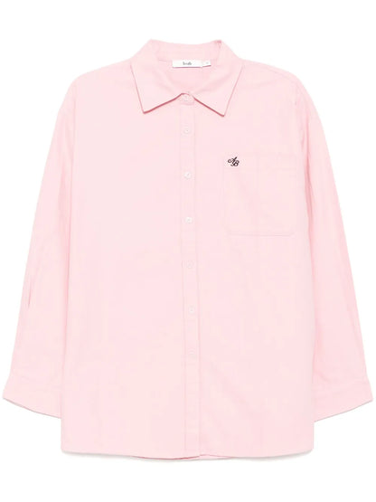 Logo-Embroidered Long-Sleeves Shirt