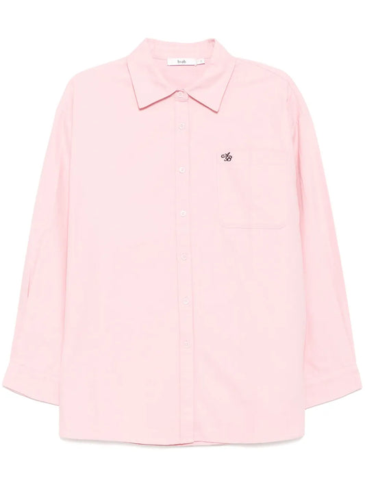 Logo-Embroidered Long-Sleeves Shirt