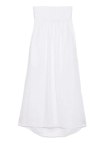 Gathered Tube Top Dress