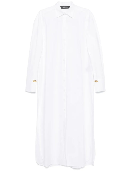Poplin Shirt Maxi Dress