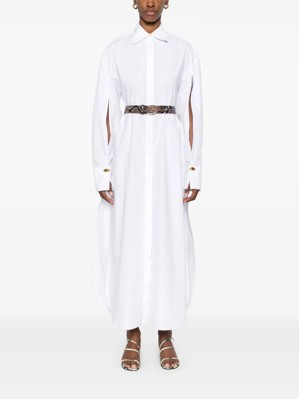 Poplin Shirt Maxi Dress