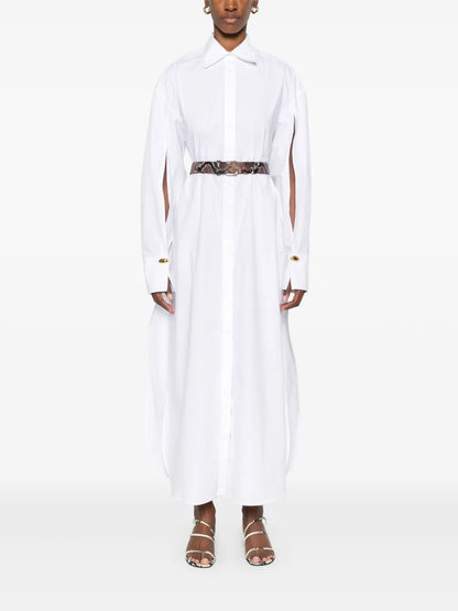 Poplin Shirt Maxi Dress