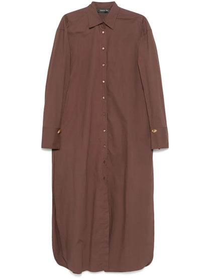 Poplin Shirt Maxi Dress