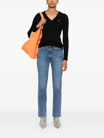 Cable-Knit Cotton Sweater