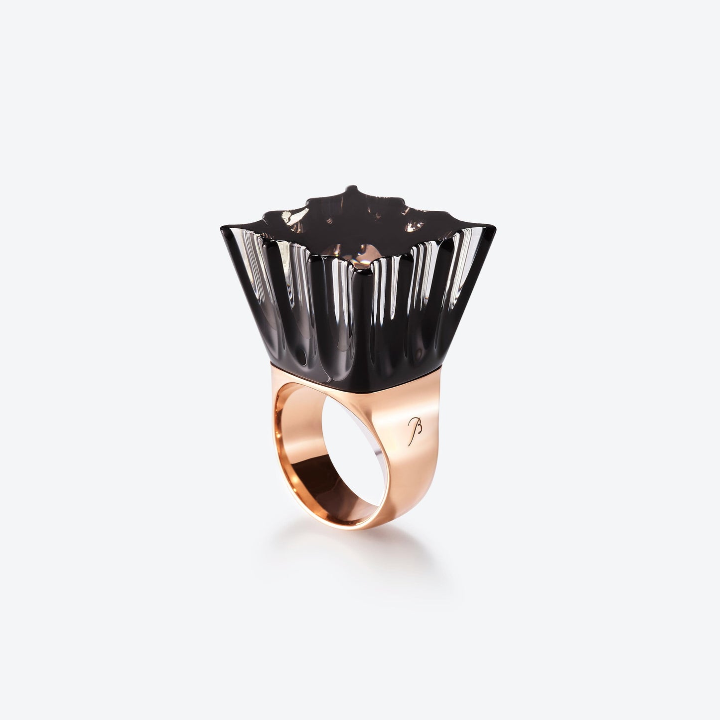 Baccarat L'Eclat de Talleyrand Emperor Rose Gold Plated Ring