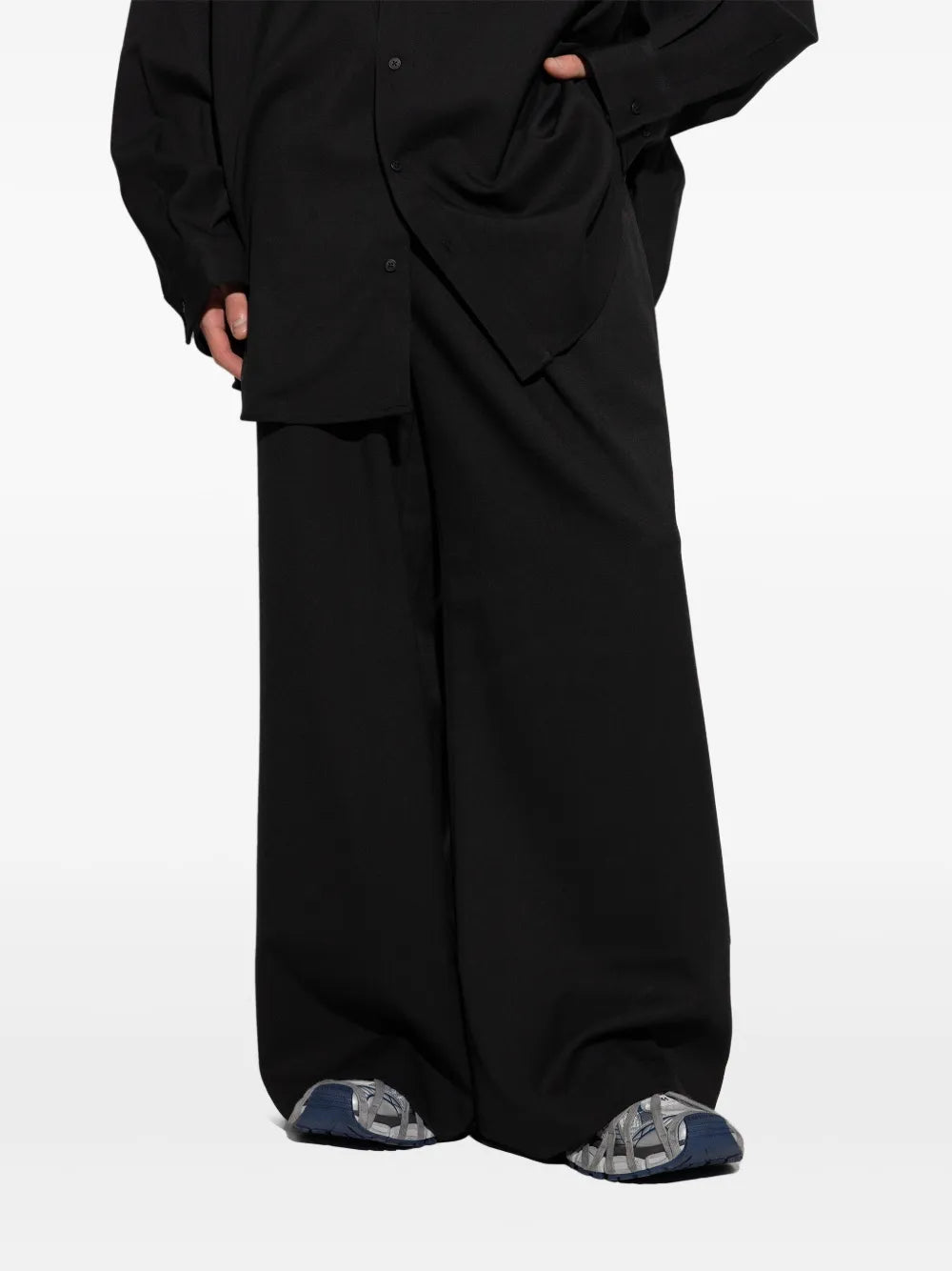 Pleat-Detail Trousers
