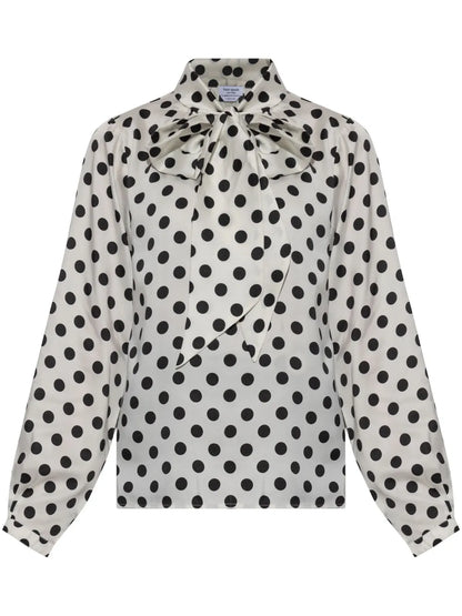Polka-Dot Blouse