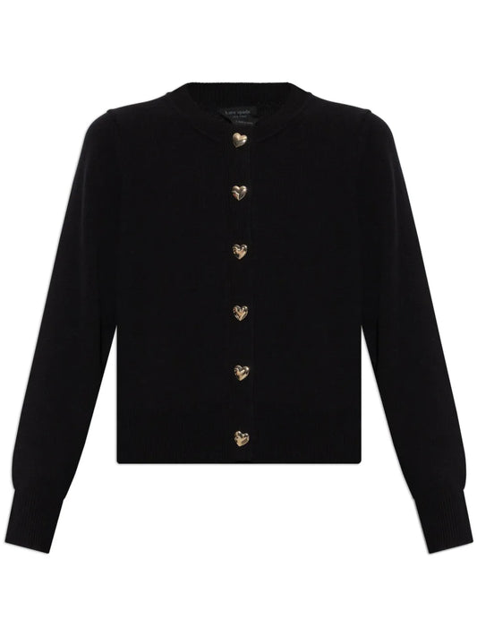 Heart-Button Cardigan