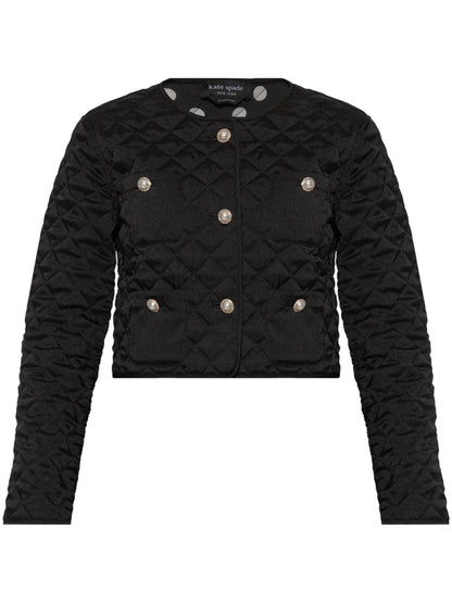 Diamond-Quilted Jacket