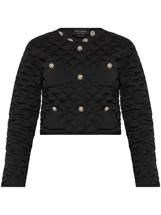 Diamond-Quilted Jacket