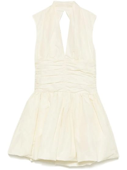 Open-Back Bubble Mini Dress