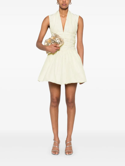 Open-Back Bubble Mini Dress