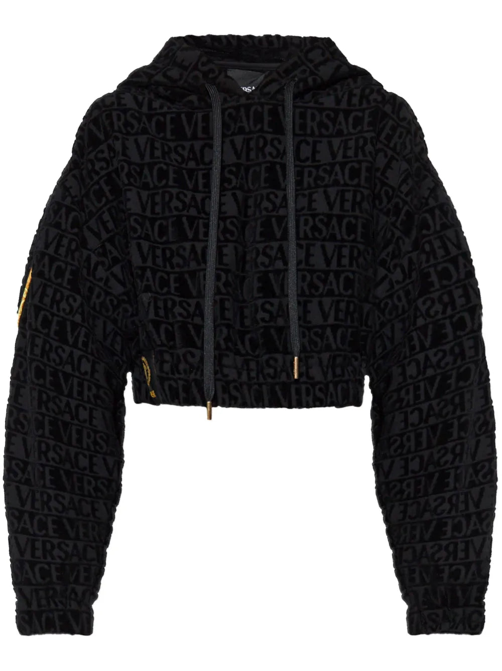 I Love Baroque Cropped Hoodie