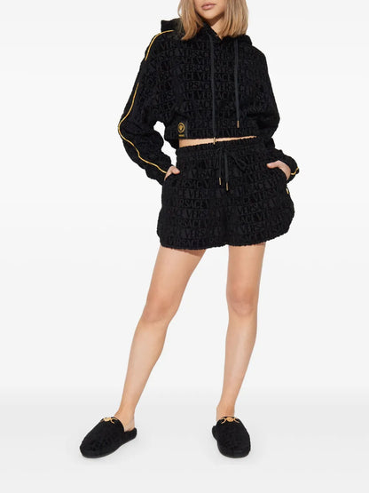 I Love Baroque Cropped Hoodie