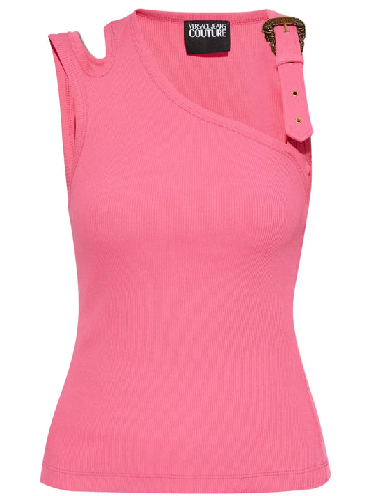 Asymmetric-Neck Tank Top