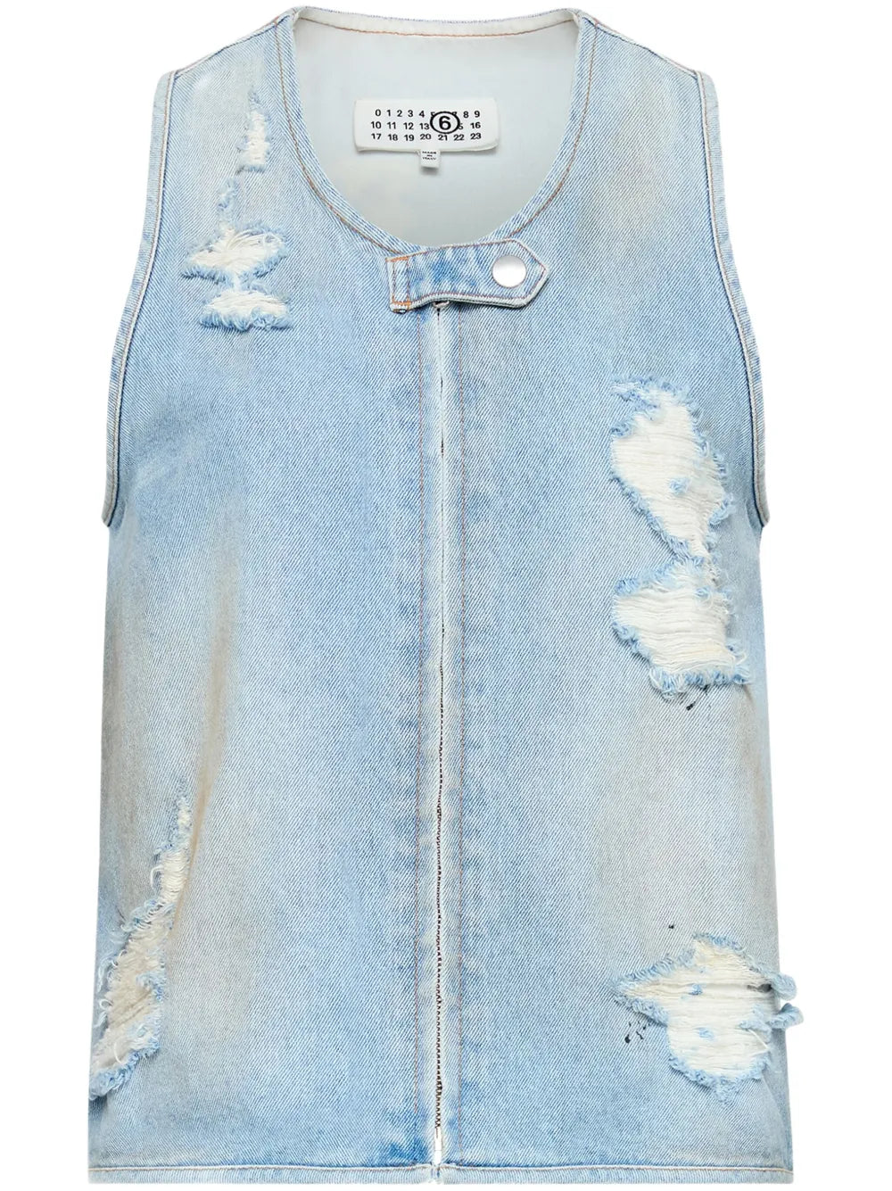 Distressed Effect Waistcoat