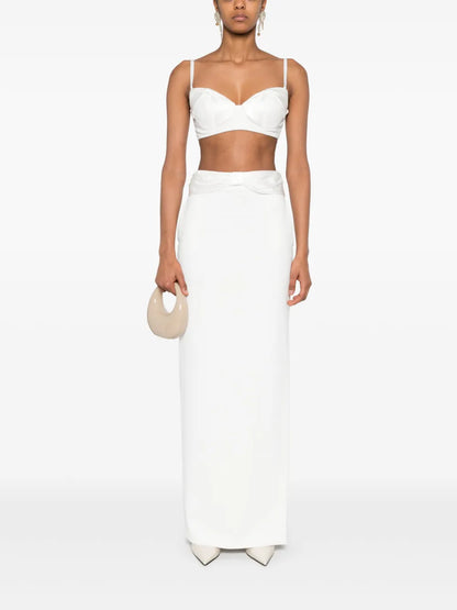 Bow-Detail Maxi Skirt