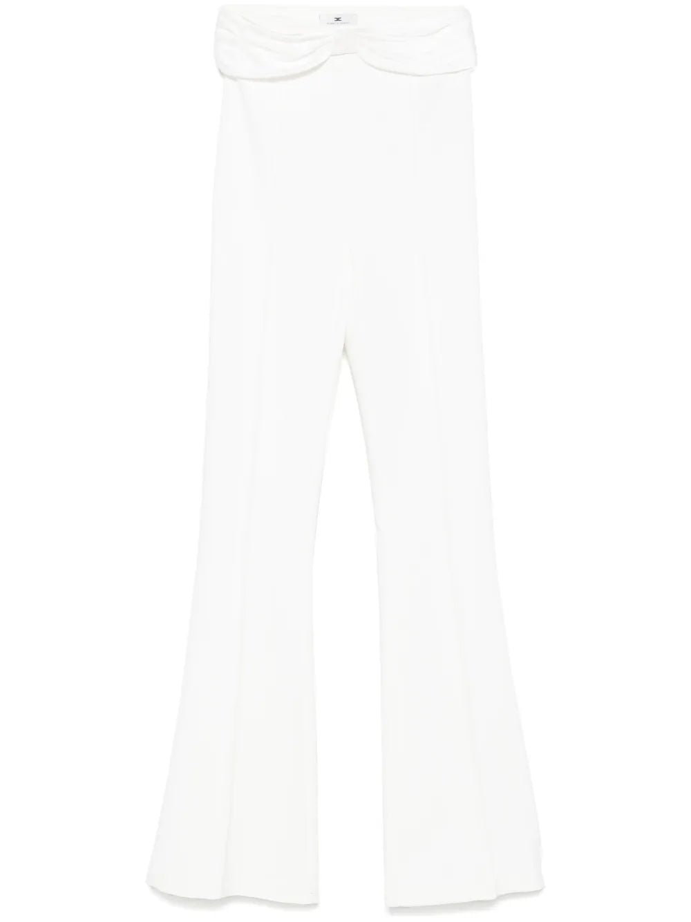 Satin-Bow Crepe Trousers