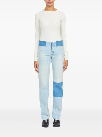 Patch-Detail Jeans