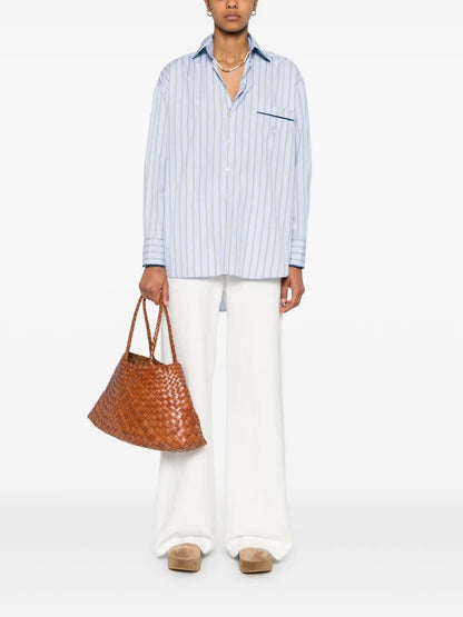 Striped Poplin Shirt