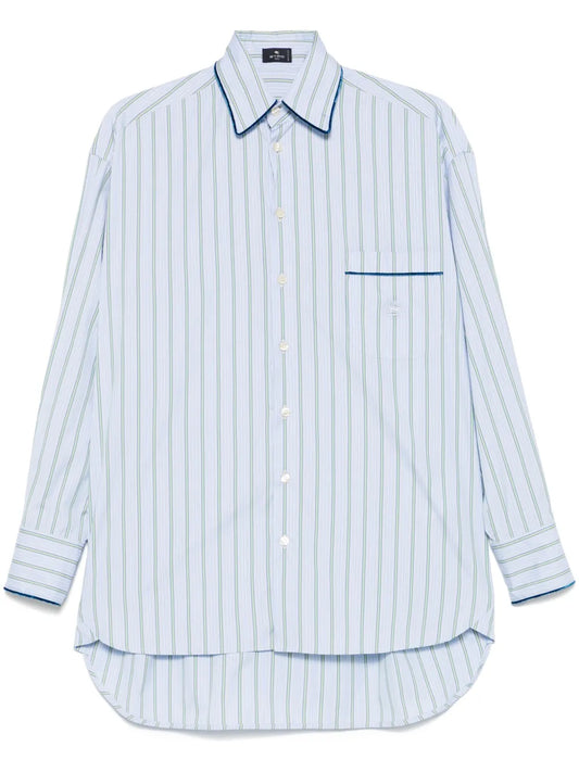 Striped Poplin Shirt