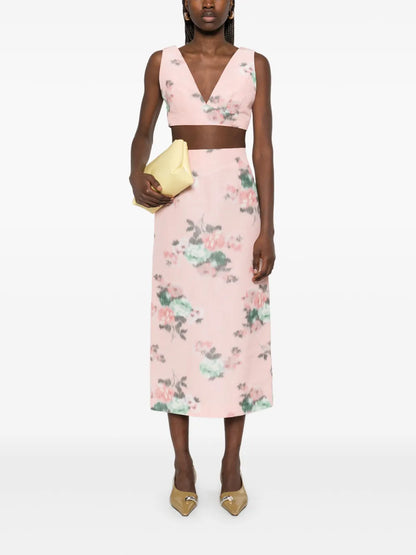 Floral-Print Top