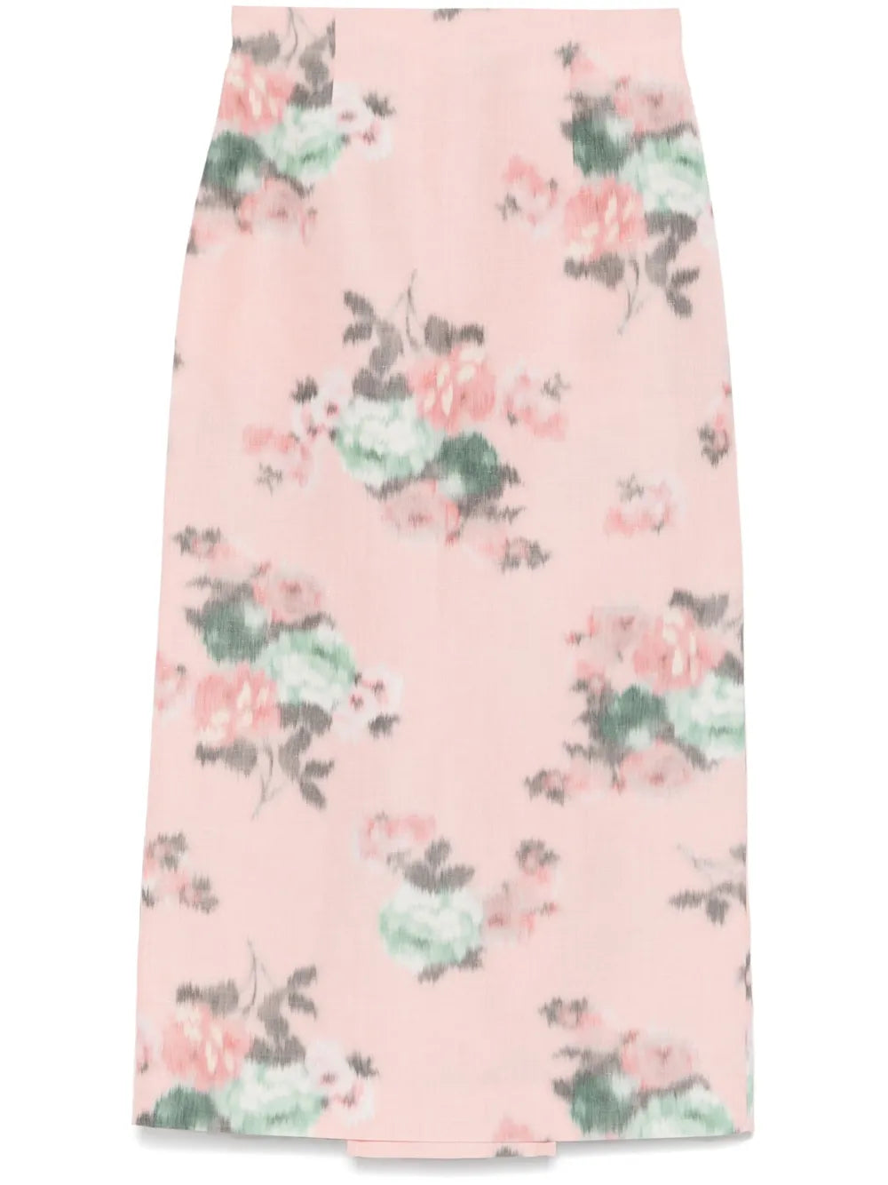 Floral-Print Pencil Skirt