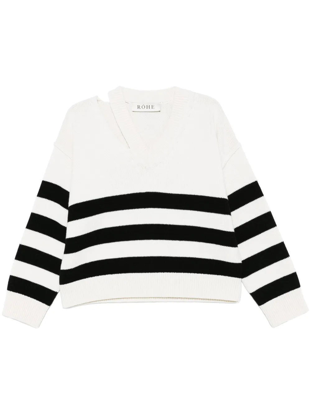 Deconstructed V-Neck Sweater