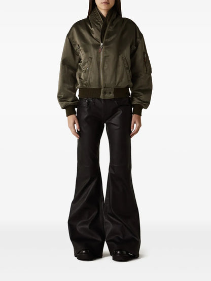 Boy Flared Leather Trousers