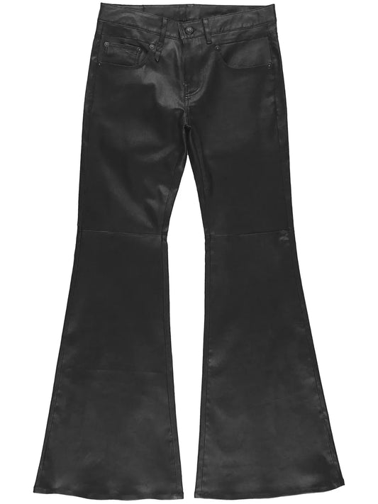 Boy Flared Leather Trousers