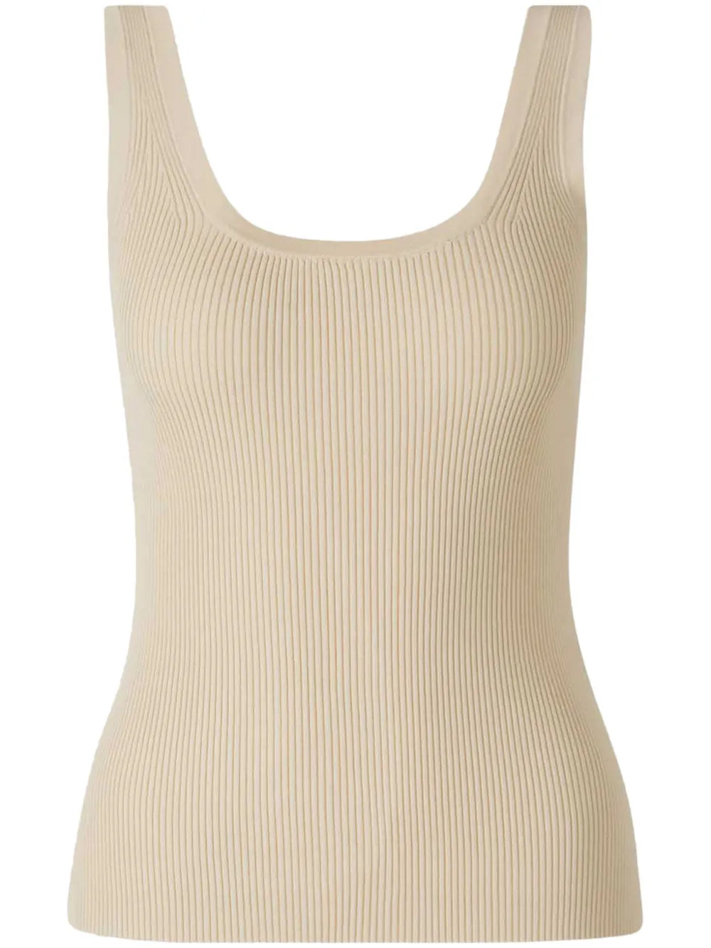 Ribbed Square-Neck Tank Top