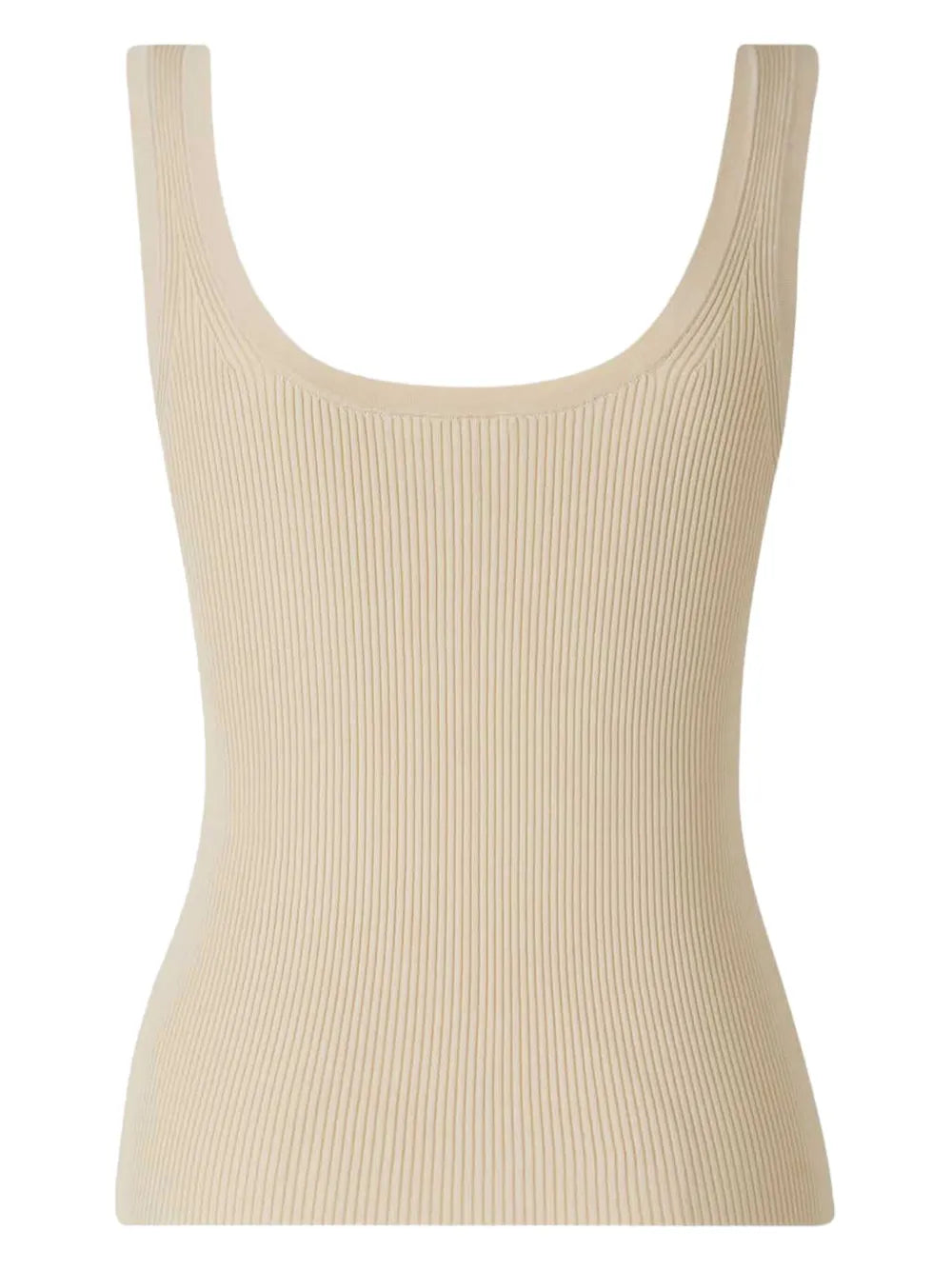 Ribbed Square-Neck Tank Top