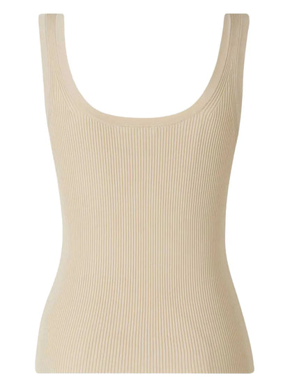 Ribbed Square-Neck Tank Top