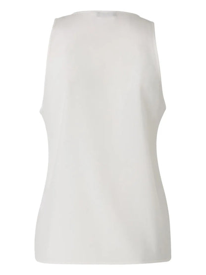 Rhinestone-Collar Tank Top