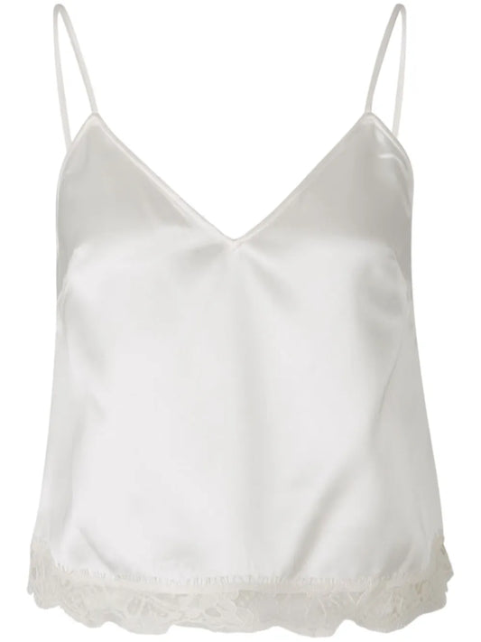 V-Neck Satin Top