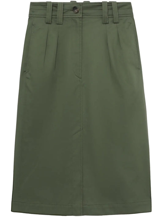 Cotton Straight Skirt