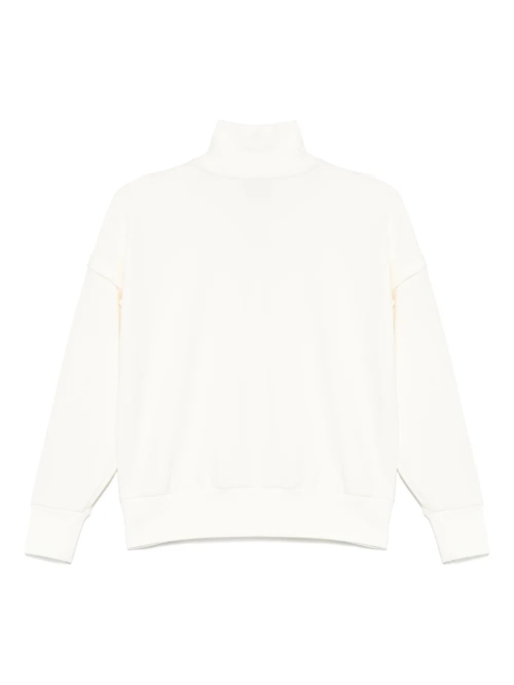 Contrast-Inserts Zip Sweatshirt