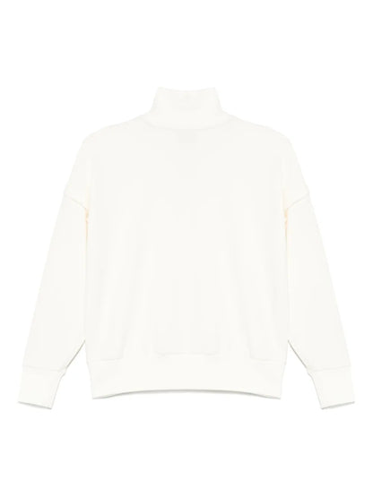 Contrast-Inserts Zip Sweatshirt