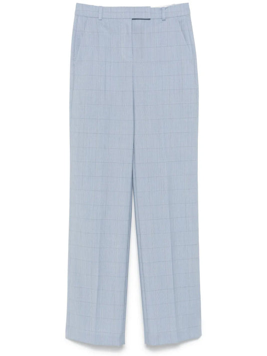 Checked Virgin Wool Trousers