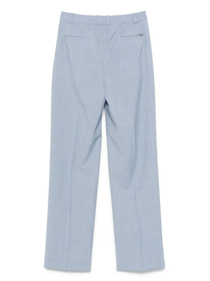 Checked Virgin Wool Trousers