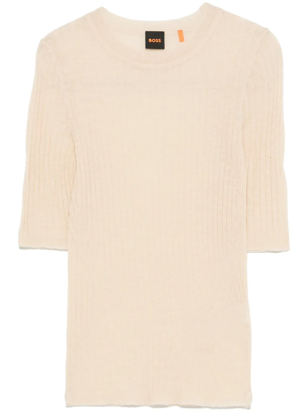 Fine-Ribbed T-Shirt