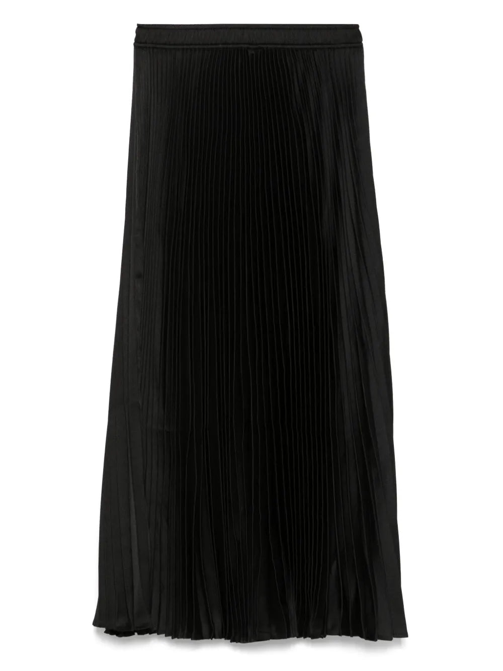 Plissé Midi Skirt
