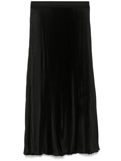Plissé Midi Skirt