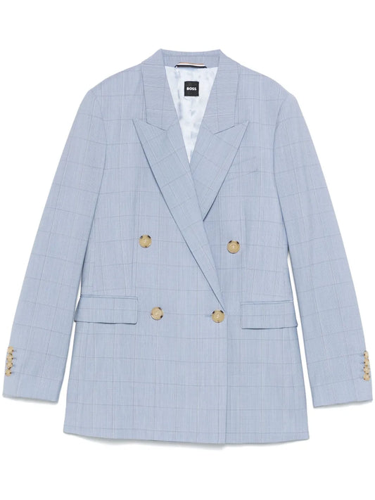 Checked Wool Blazer