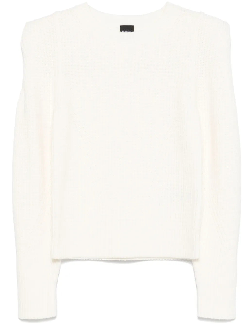Shoulder-Detail Knitted Sweater