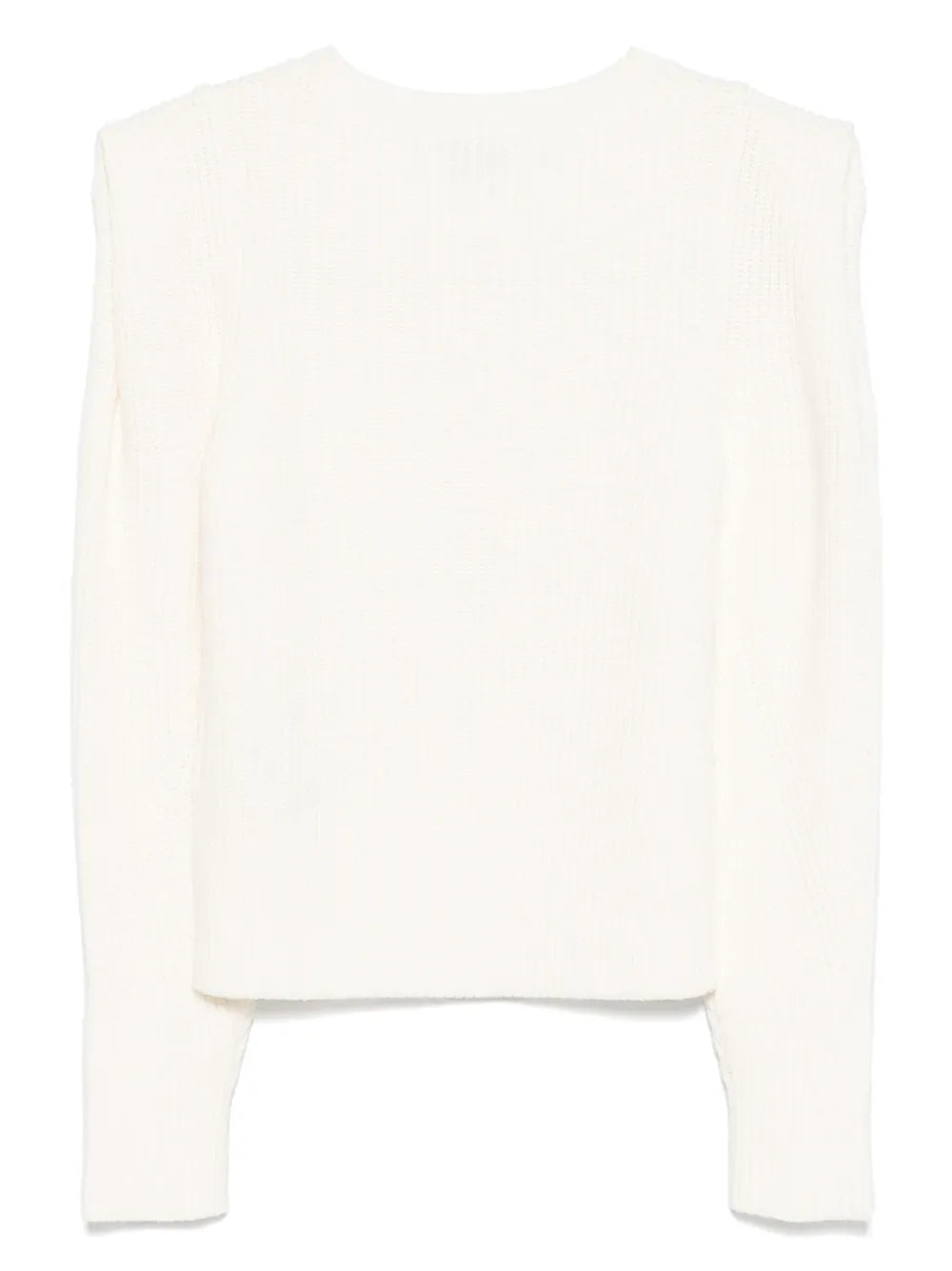 Shoulder-Detail Knitted Sweater