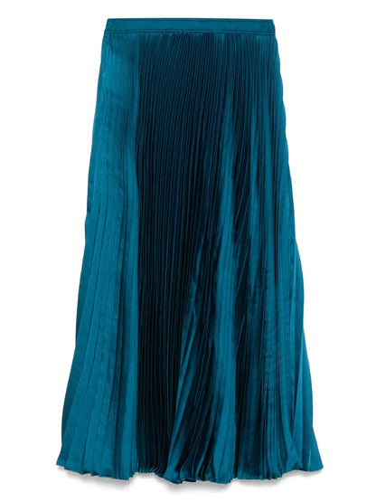 Plissé Midi Skirt