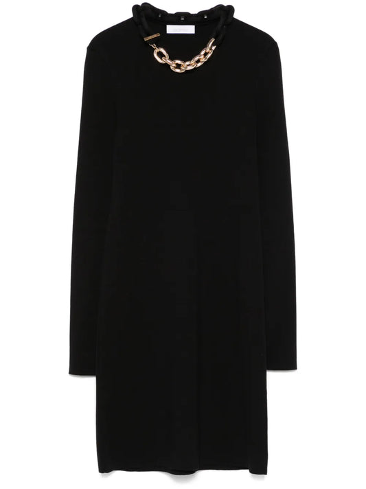 Chain-Detailed Mini Dress