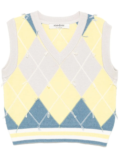 V-Neck Knitted Vest
